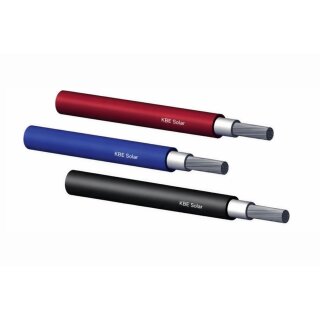 Solarkabel H1Z2Z2-K 1x6 500m BLAU Trommel CE erdverlegbare Solarleitung 1.500V