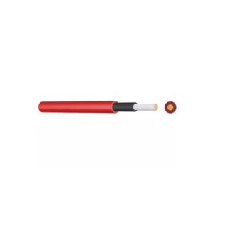 Solarkabel H1Z2Z2-K 6mm²  ROT 100 m Bund CE erdverlegbare Solarleitung 1.500V